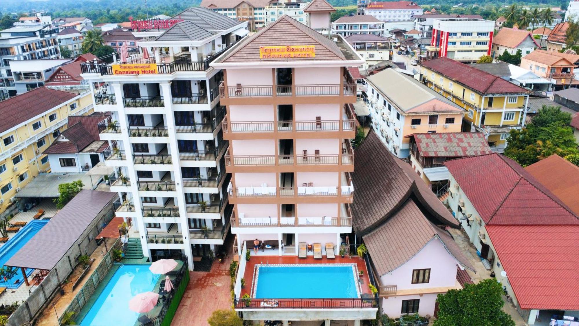 Vangvieng Sisavang Mountain View Hotel Vang Vieng Ngoại thất bức ảnh