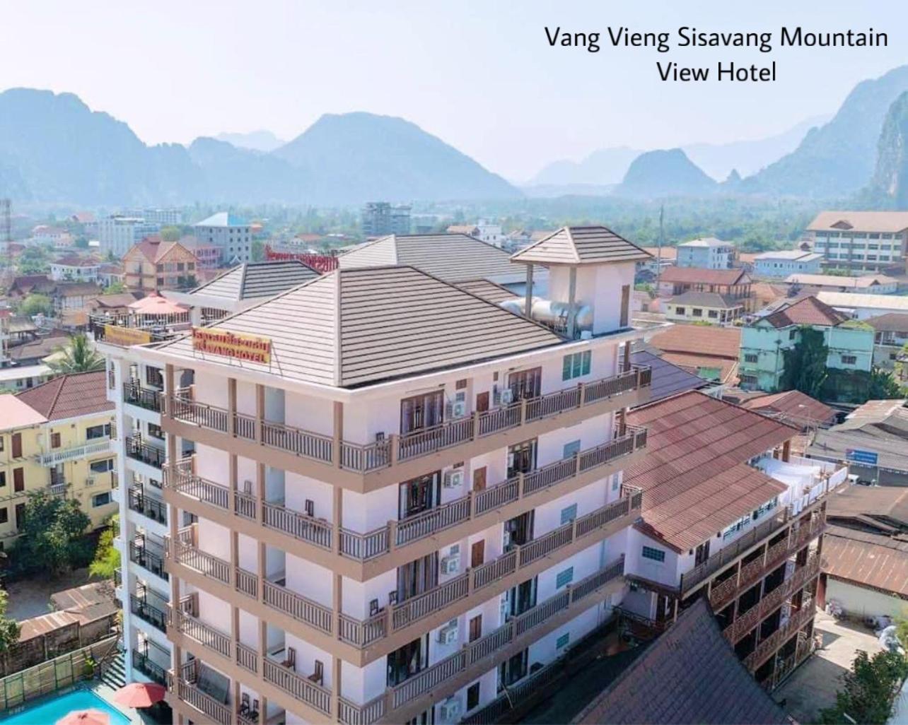 Vangvieng Sisavang Mountain View Hotel Vang Vieng Ngoại thất bức ảnh